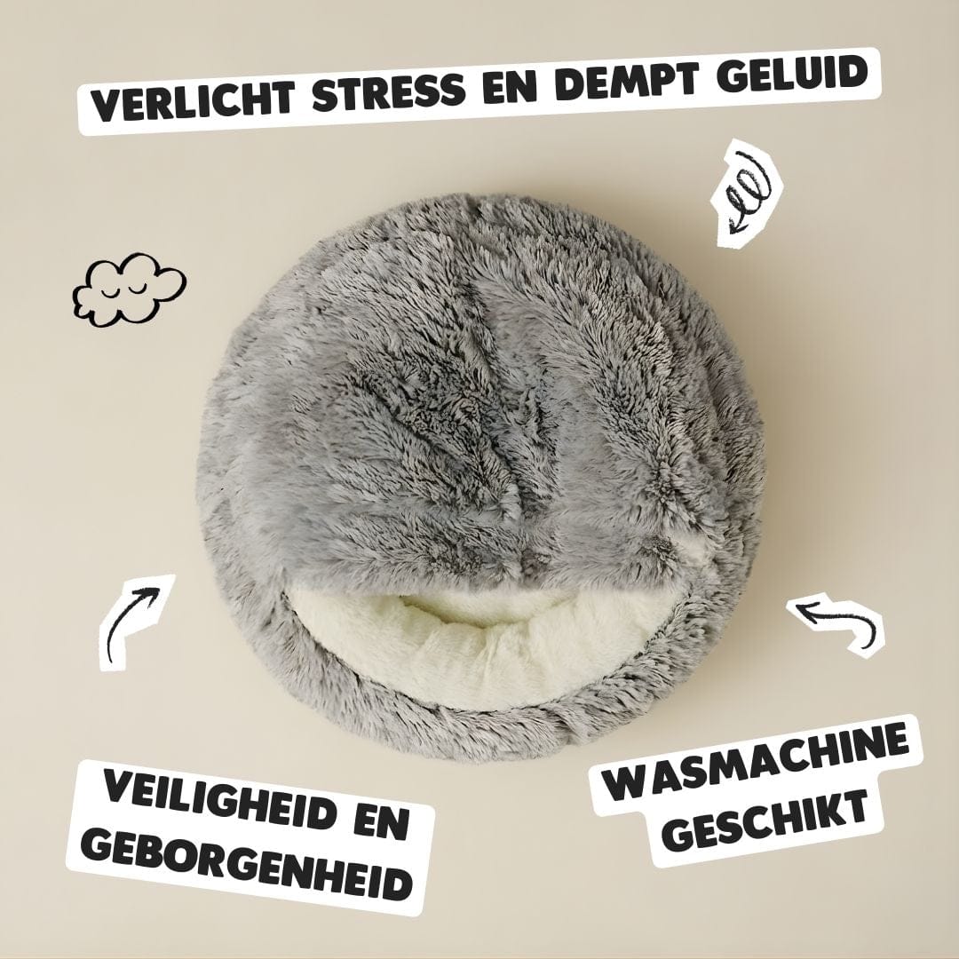 CozyCave™ - Rustgevend cave bed voor honden