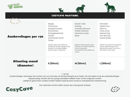 CozyCave™ - Rustgevend cave bed voor honden